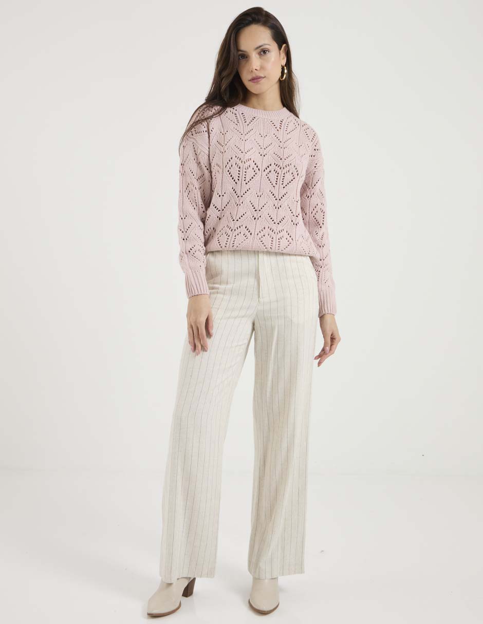 Suéter cuello redondo para mujer 3