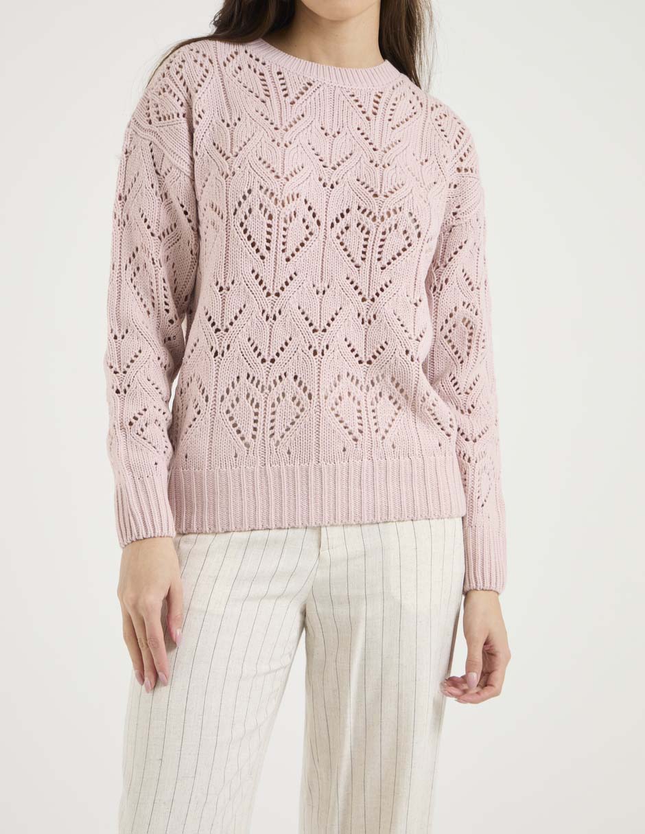 Suéter cuello redondo para mujer 5