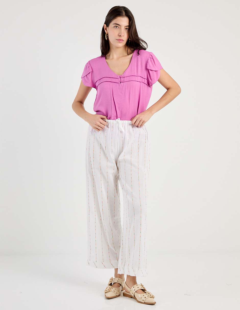 Pantalón relaxed amplio para mujer 3