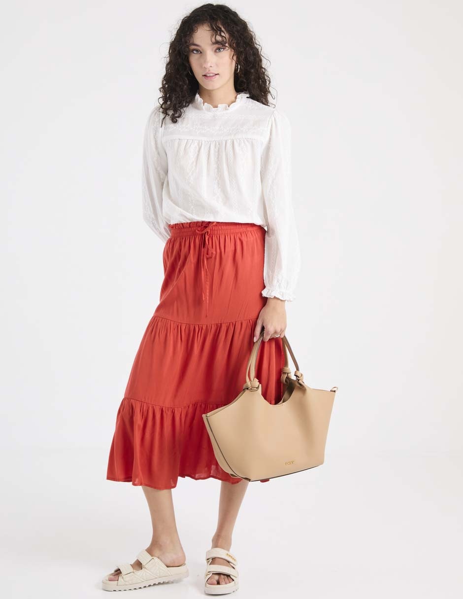 BLUSA WKCL250108-1, EG, BLANCO ANTIGUO
