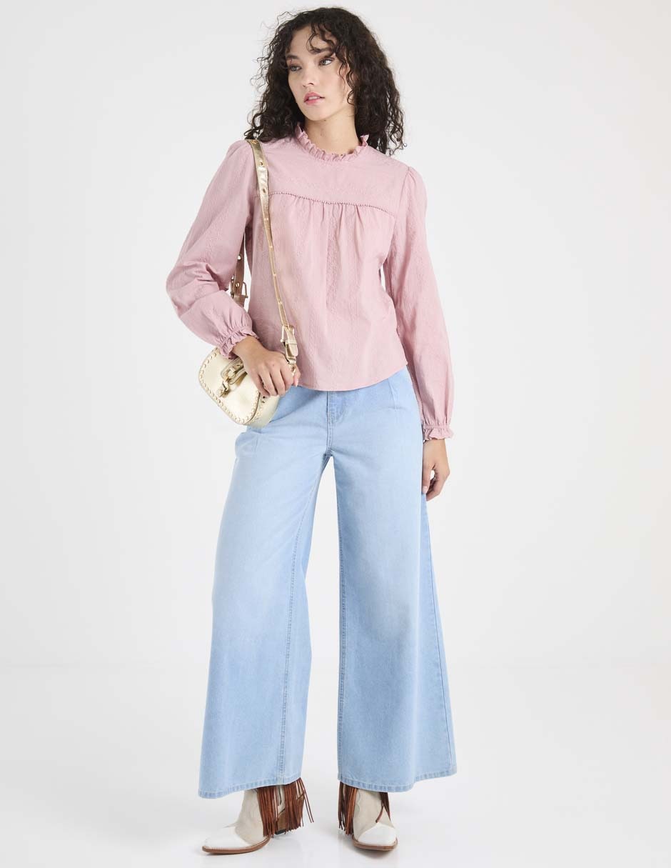 Blusa manga larga para mujer 3