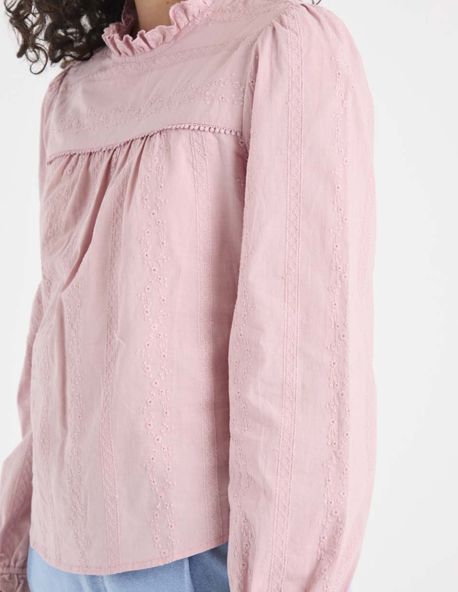 Blusa manga larga para mujer 4