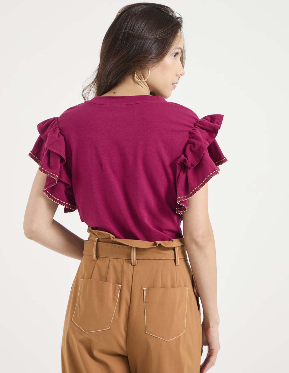 Blusa manga corta para mujer 2