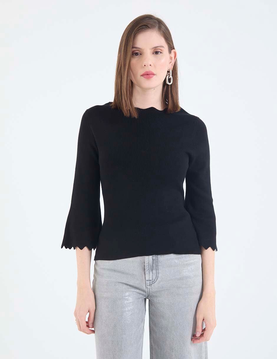 Blusa manga 3/4 para mujer Blusa manga 3/4 para mujer