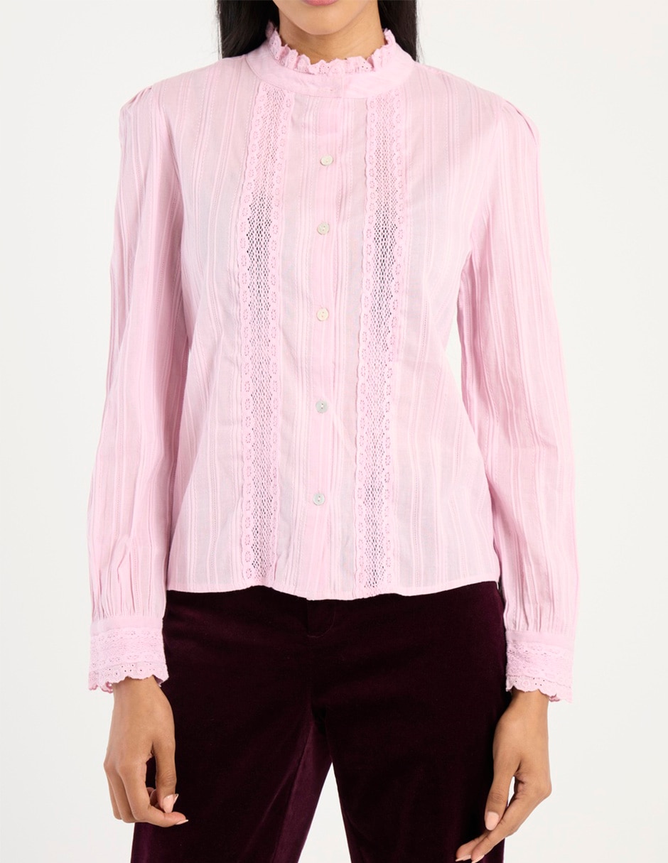 Blusa manga larga para mujer 5