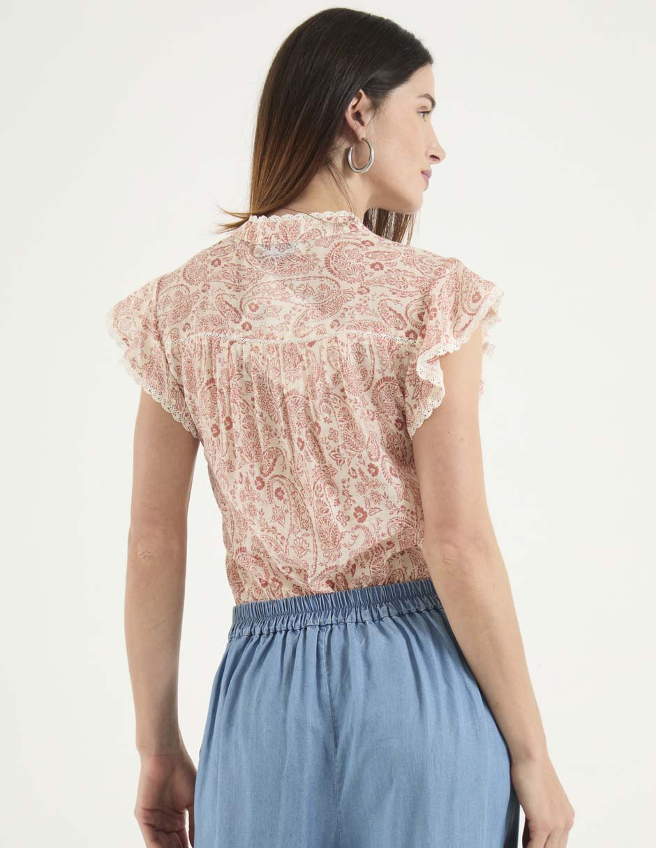 Blusa manga corta para mujer 2