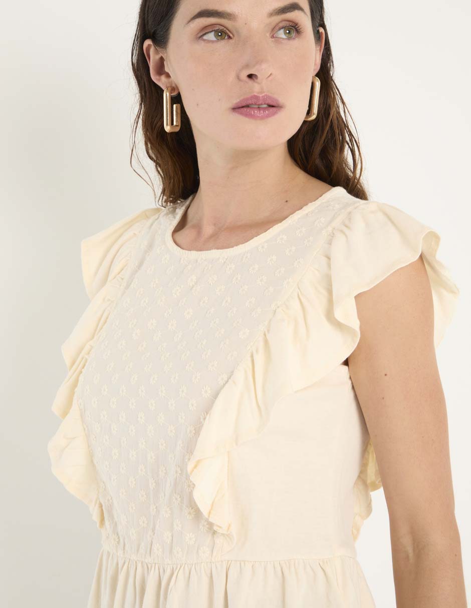 Blusa manga corta para mujer 4