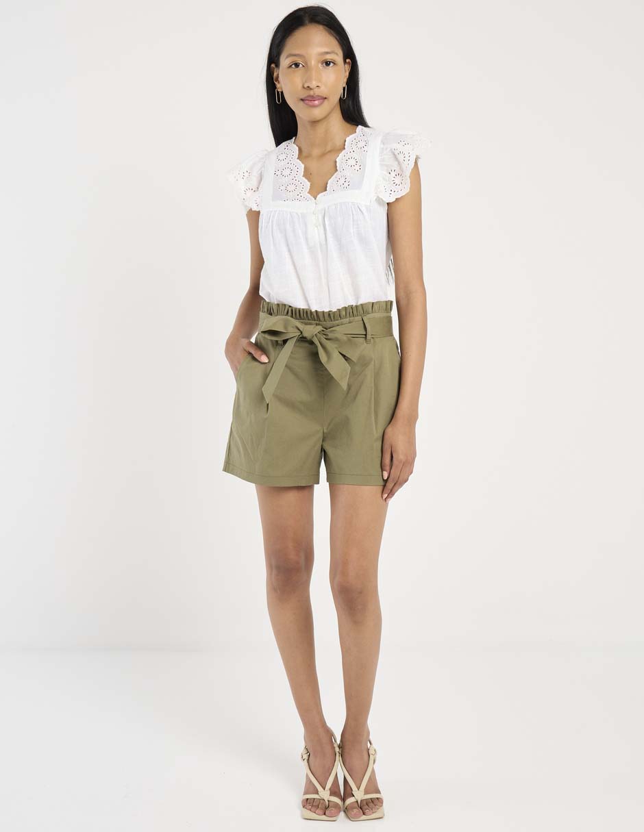 Blusa manga corta para mujer 3