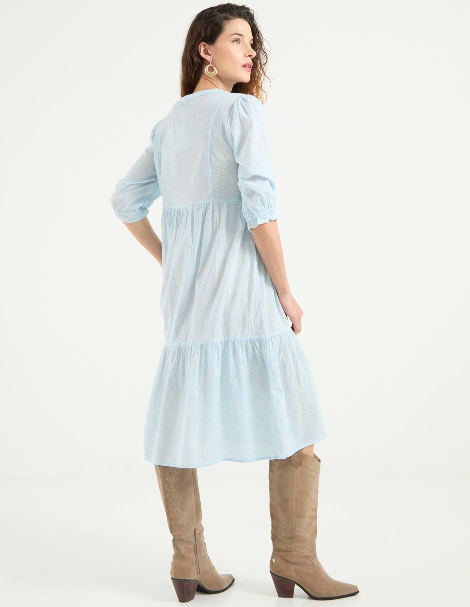 Vestido a la rodilla casual para mujer 2
