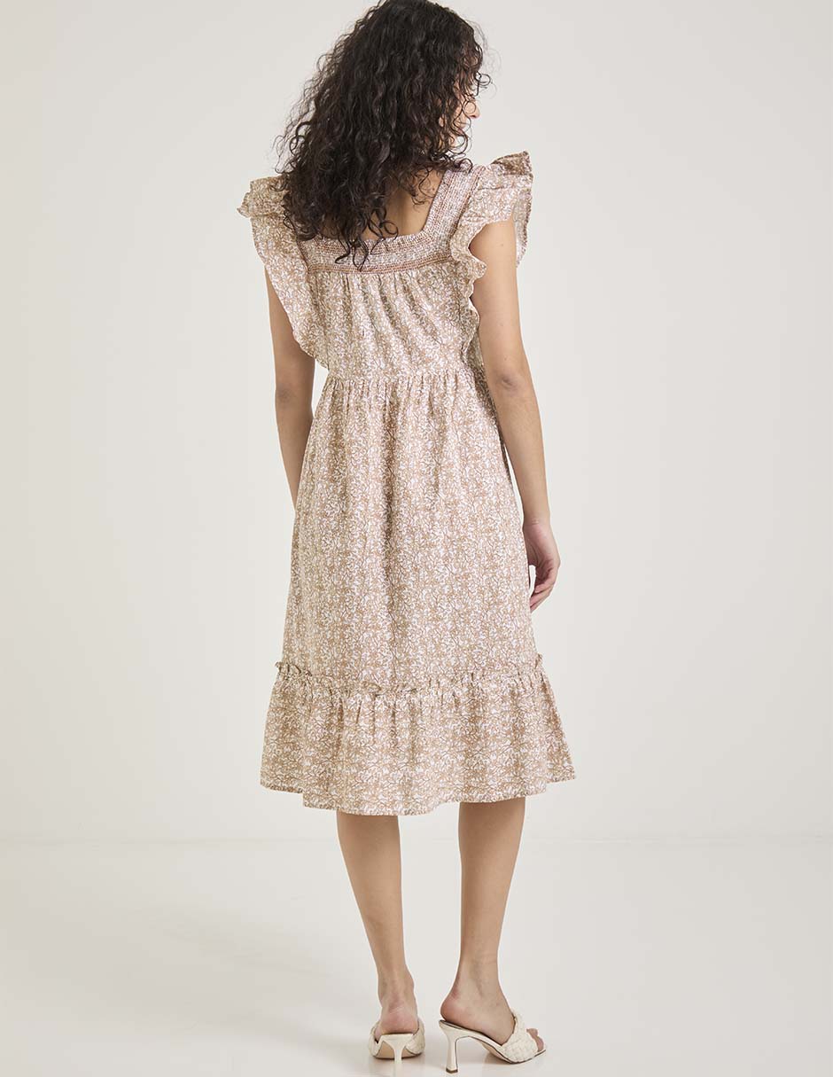 VESTIDO 3/4 WEEK BY WEEKEN, M, SALVADO