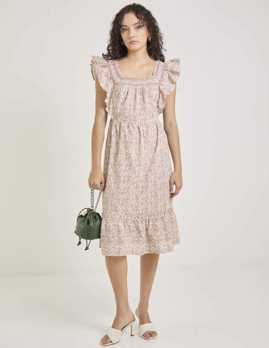 VESTIDO 3/4 WEEK BY WEEKEN, M, SALVADO