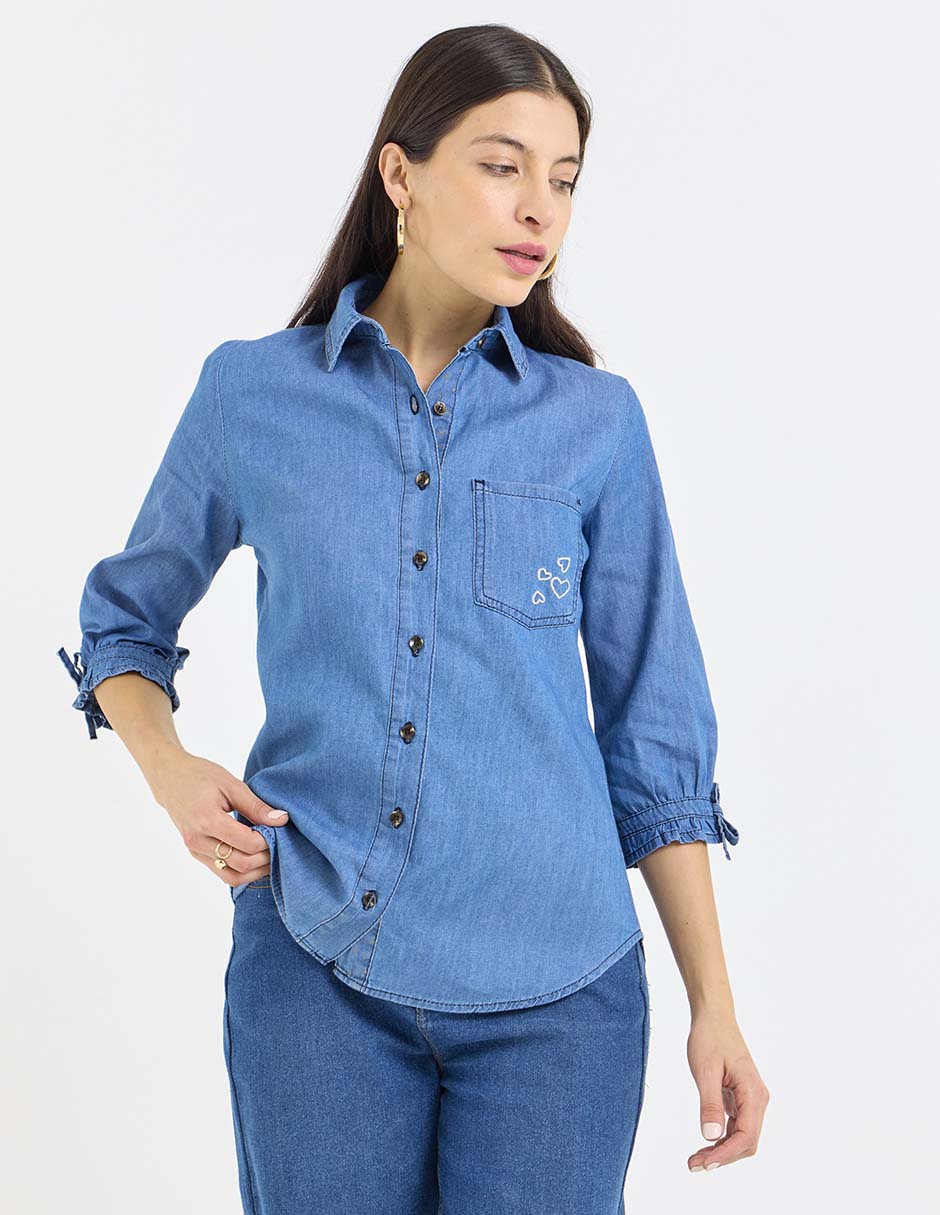 Blusa manga al codo para mujer Blusa manga al codo para mujer