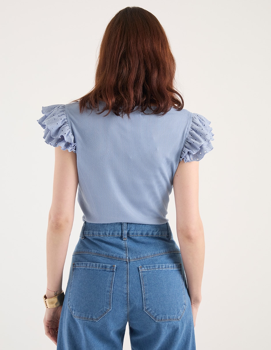 Blusa manga corta para mujer 2