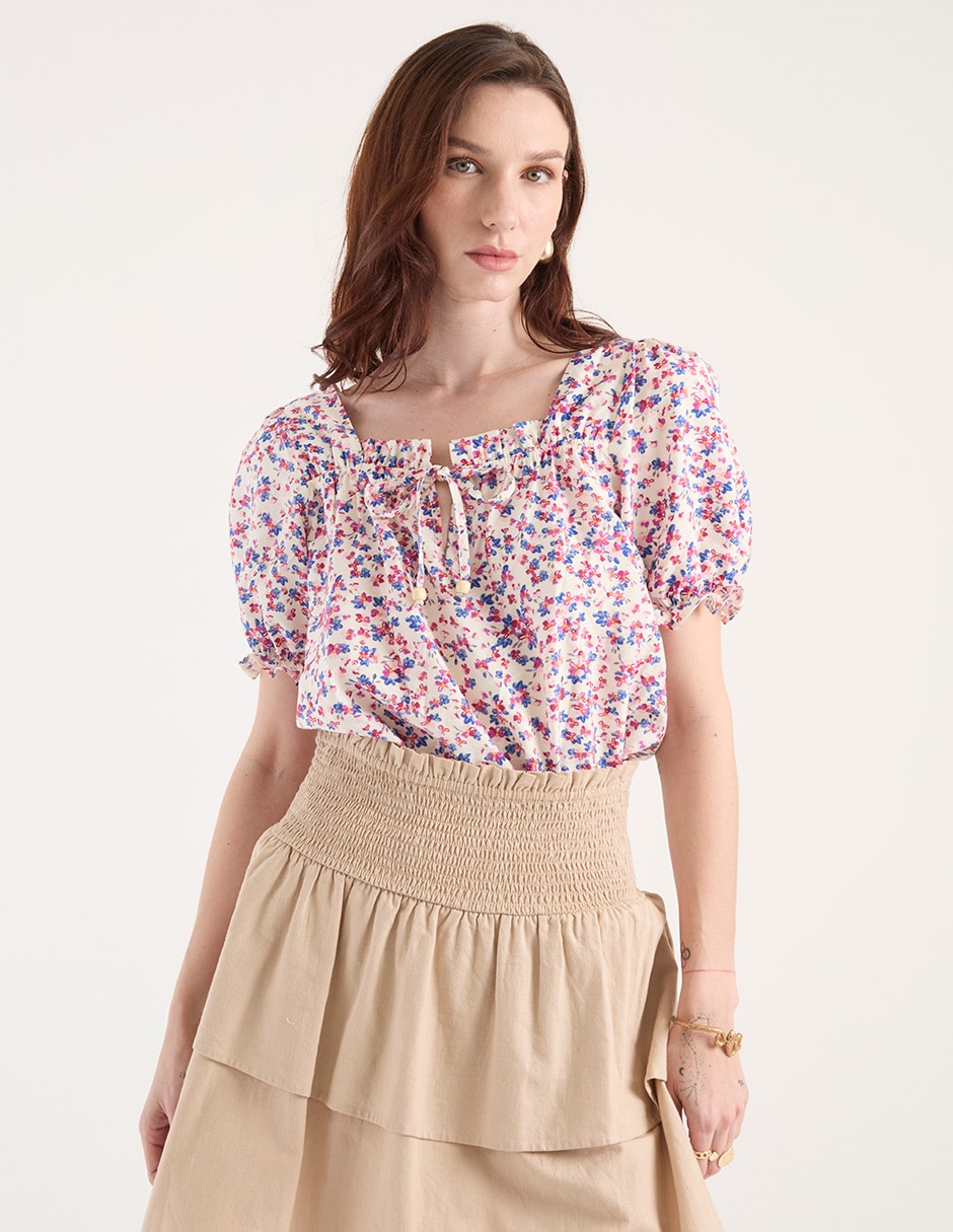 Blusa manga corta para mujer 1