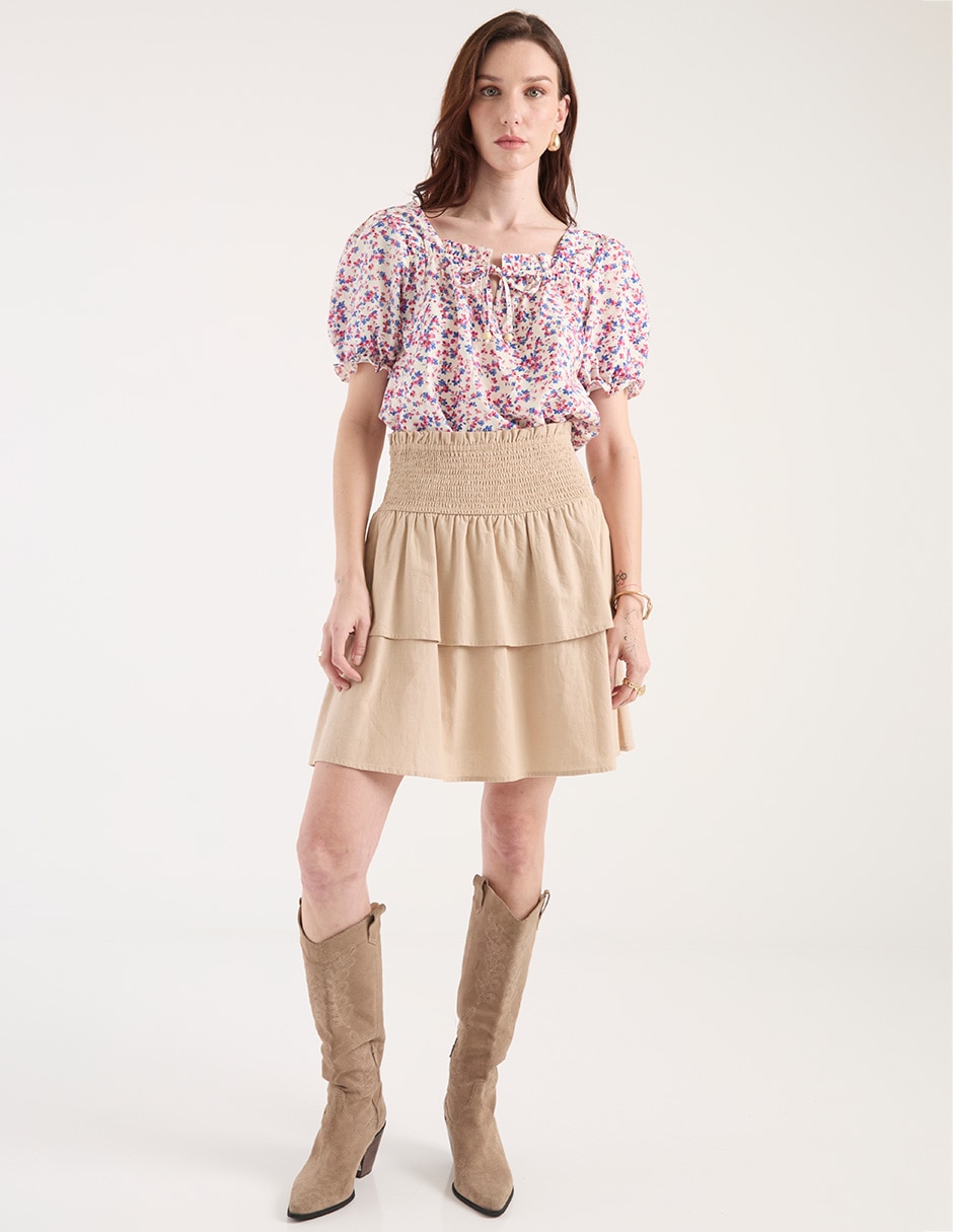 Blusa manga corta para mujer 3