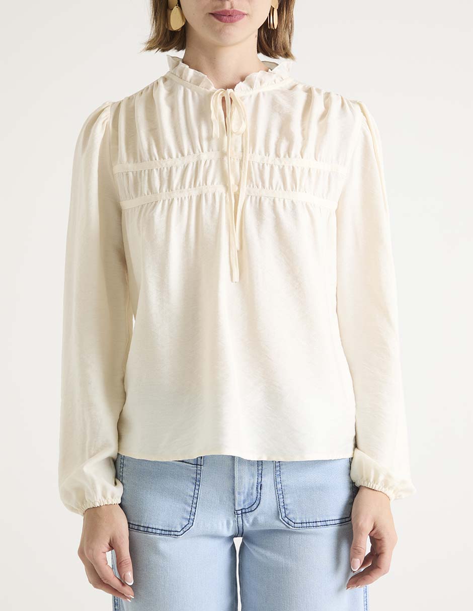 Blusa manga larga para mujer 5