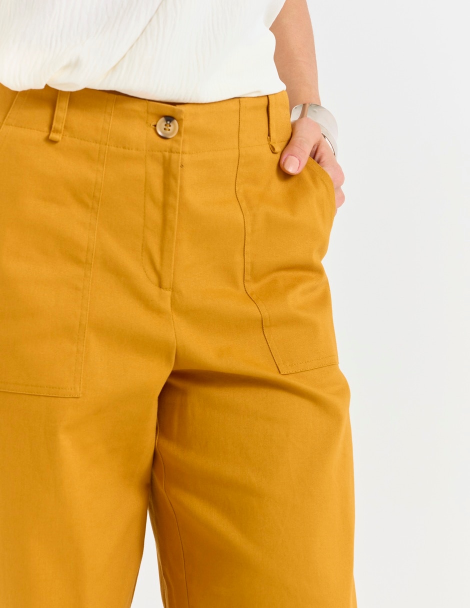 Pantalón de vestir amplio para mujer 4