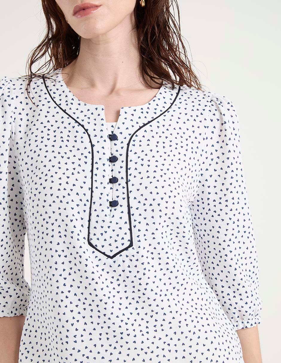 Blusa manga 3/4 para mujer 4
