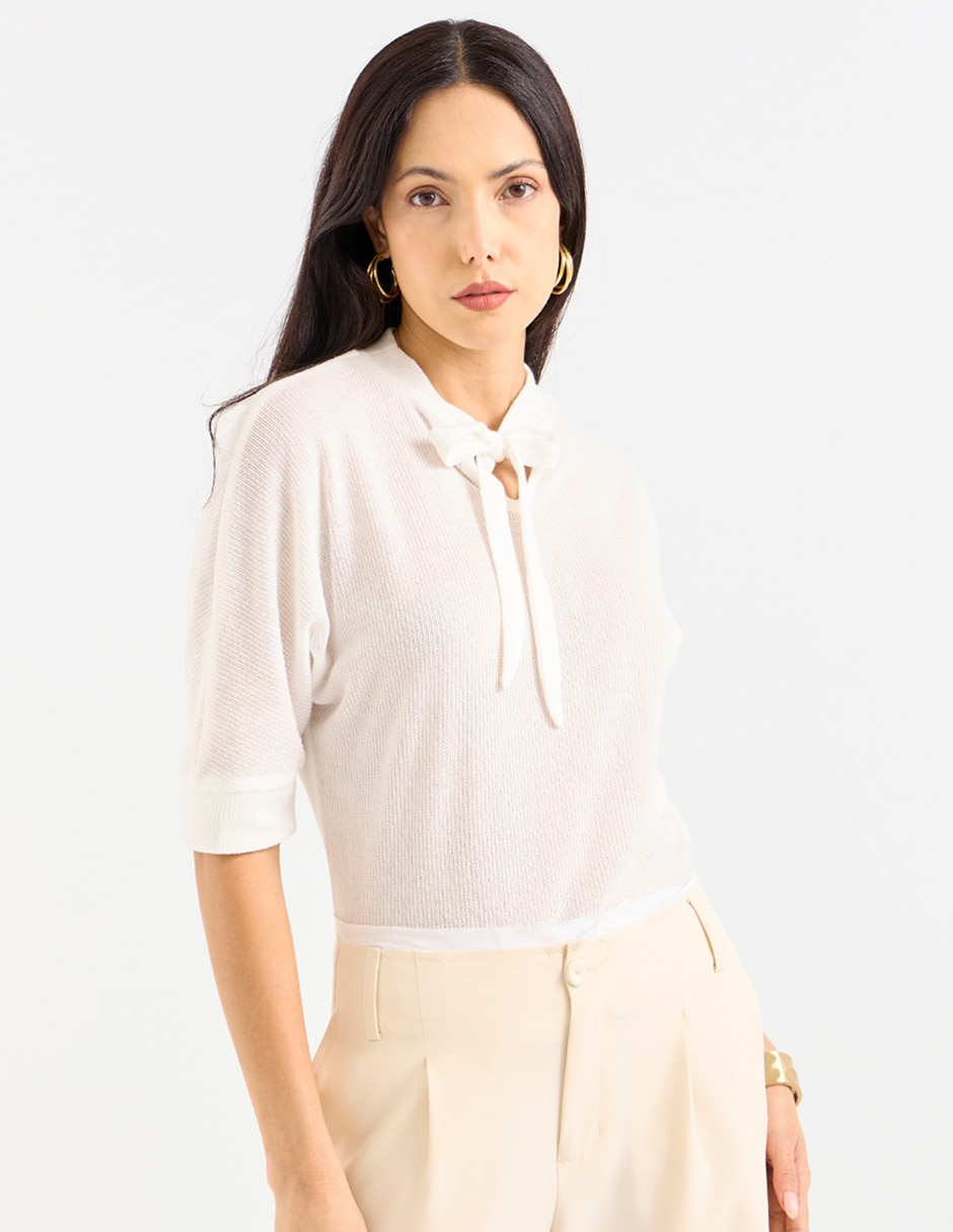 Blusa manga al codo para mujer Blusa manga al codo para mujer