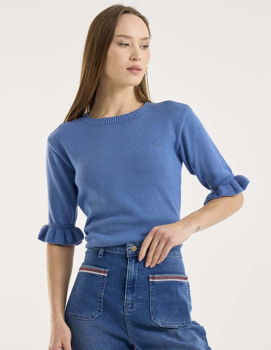 Suéter cuello redondo para mujer Suéter cuello redondo para mujer