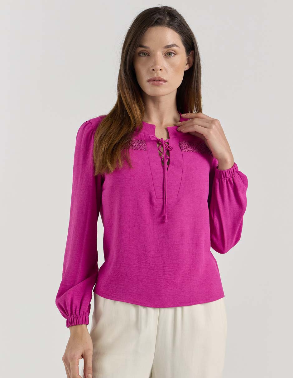 Blusa manga larga para mujer Blusa manga larga para mujer