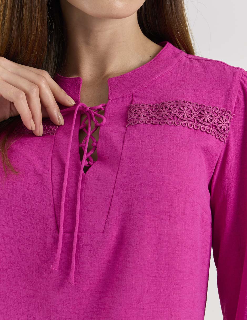 BLUSA WKCL25421-09 WE, ECH, BUGAMBILIA