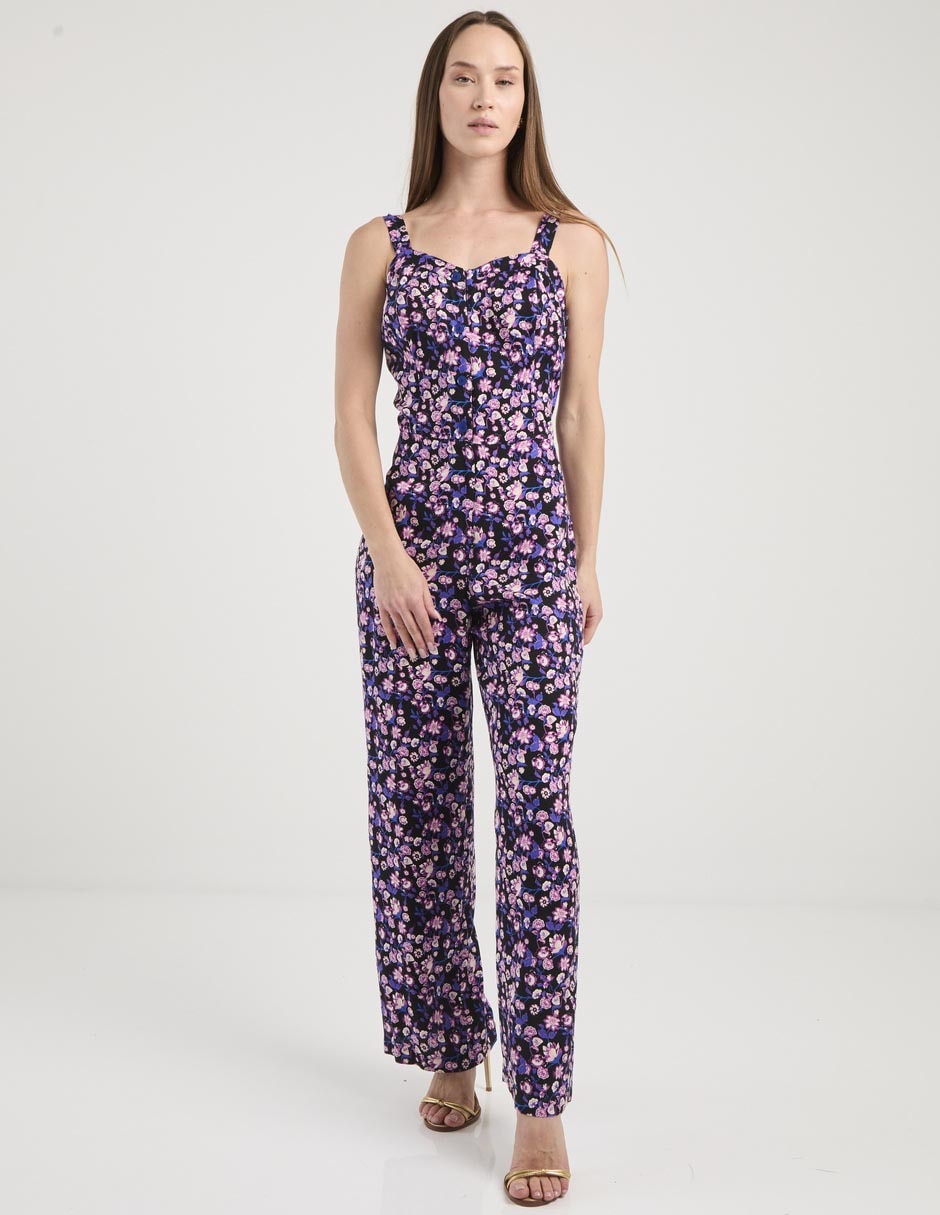 Jumpsuit casual estampado floral para mujer Jumpsuit casual estampado floral para mujer