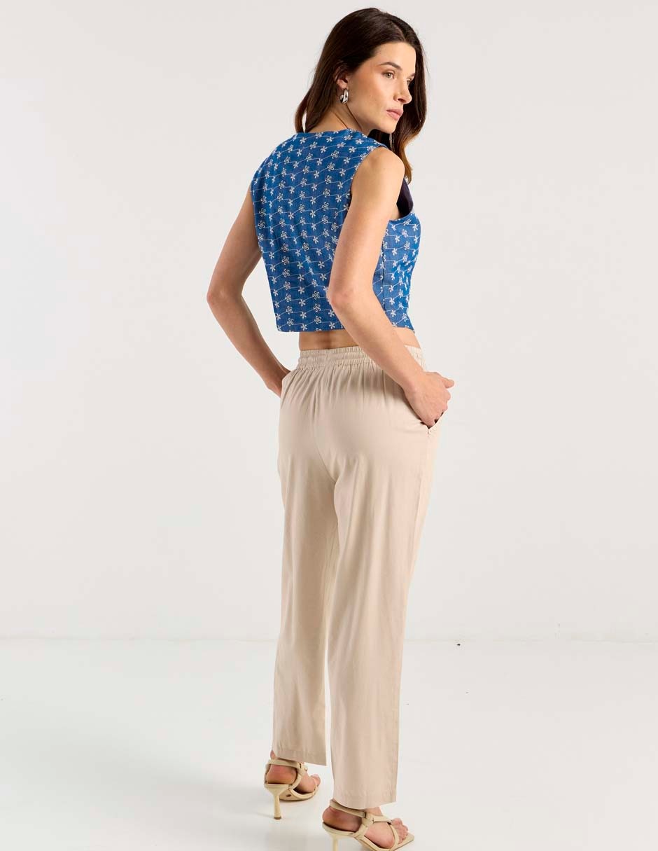 Pantalón easy pant straight para mujer 2