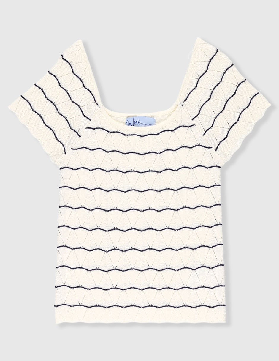 Top cuello cuadrado