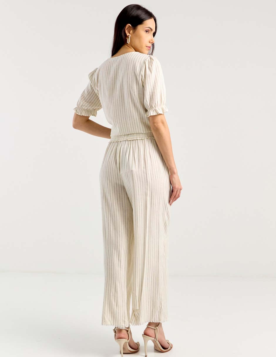 Pantalón coulotte amplio para mujer 2