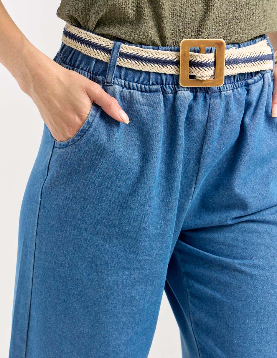 Pantalón relaxed amplio para mujer 4