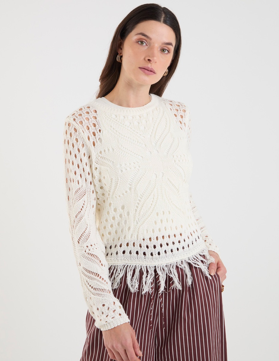 Suéter cuello redondo para mujer Suéter cuello redondo para mujer
