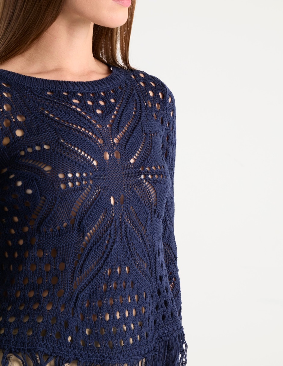 Suéter cuello redondo para mujer 4