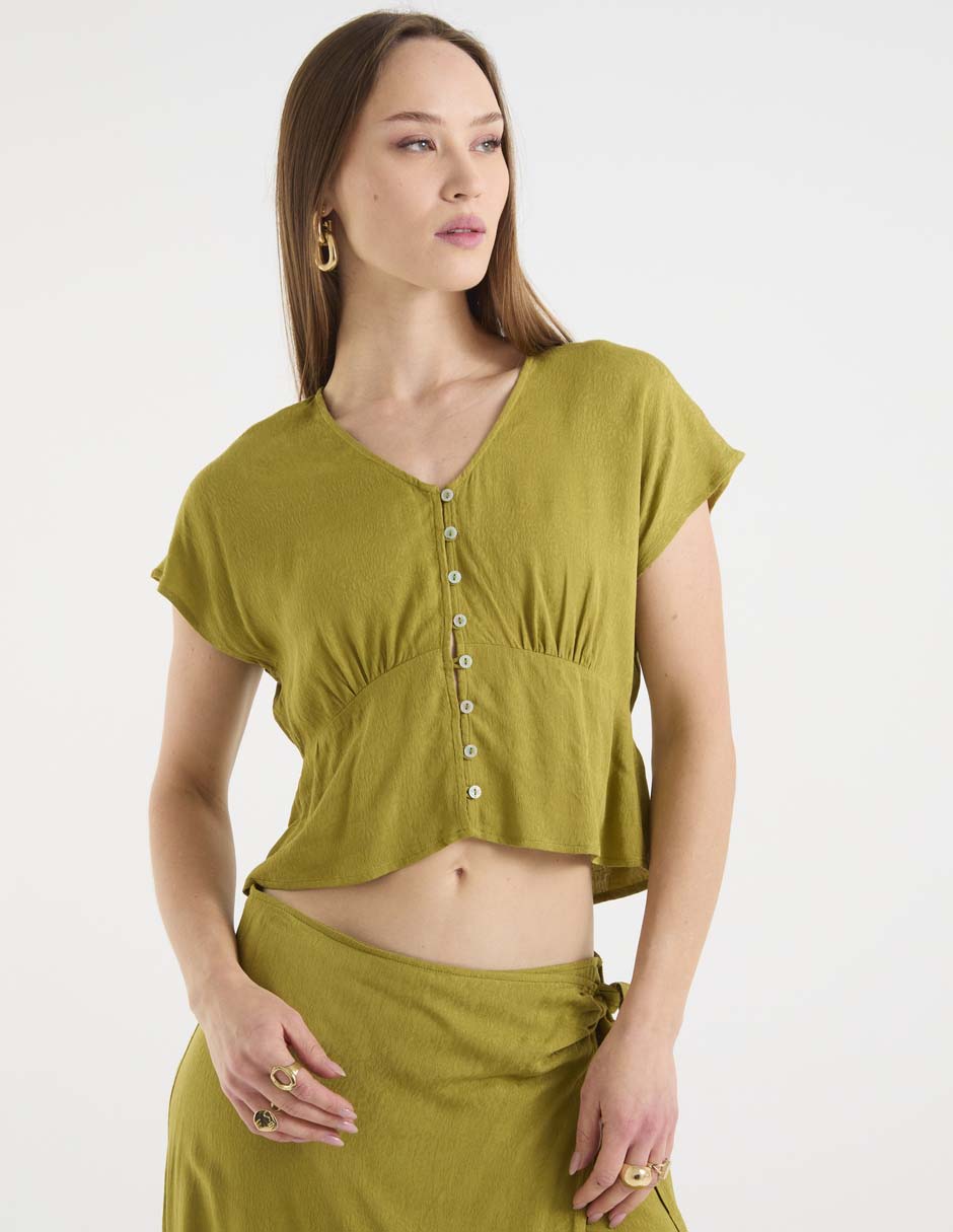 Blusa manga corta para mujer Blusa manga corta para mujer