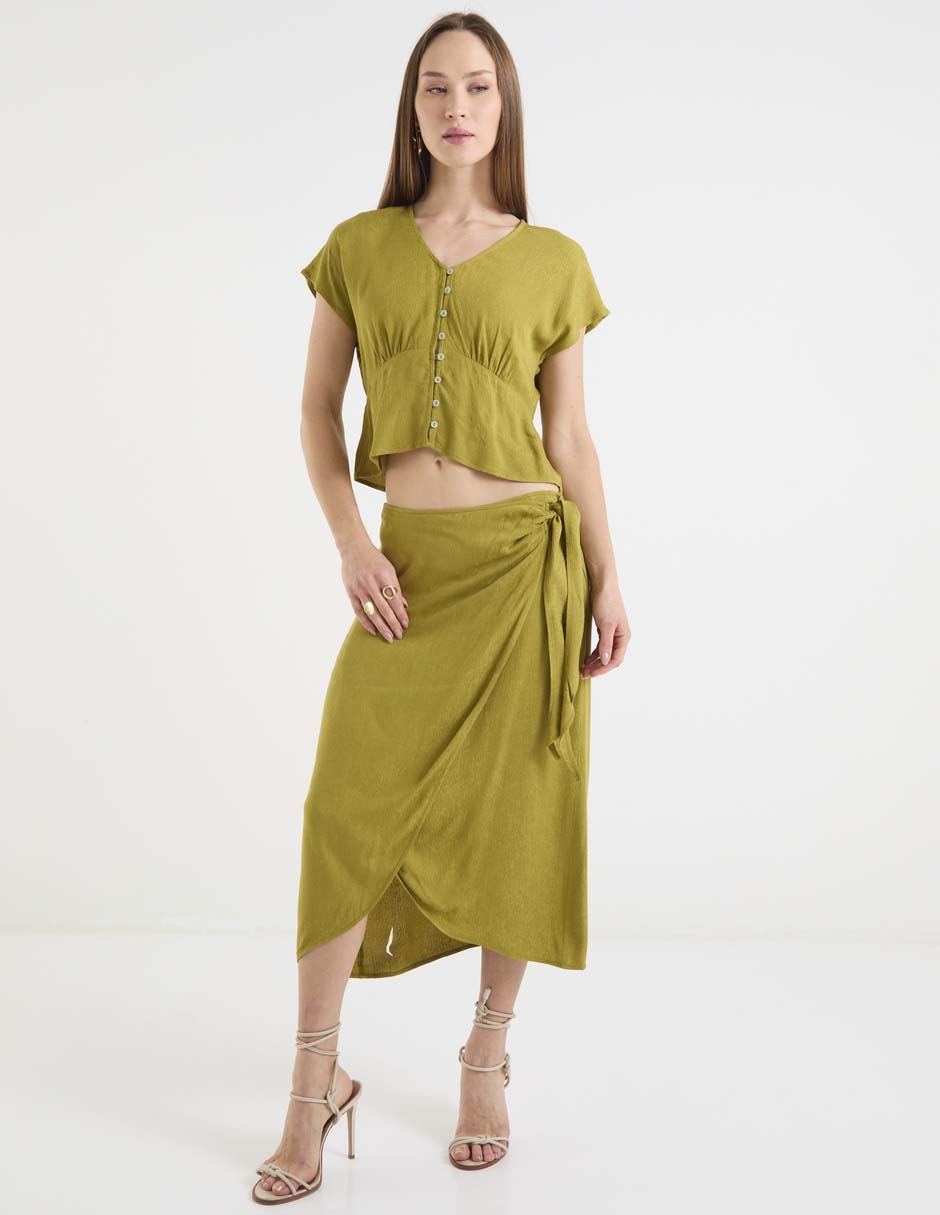 Blusa manga corta para mujer 3