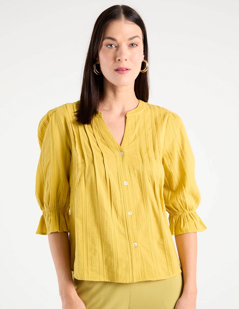 Blusa manga 3/4 para mujer