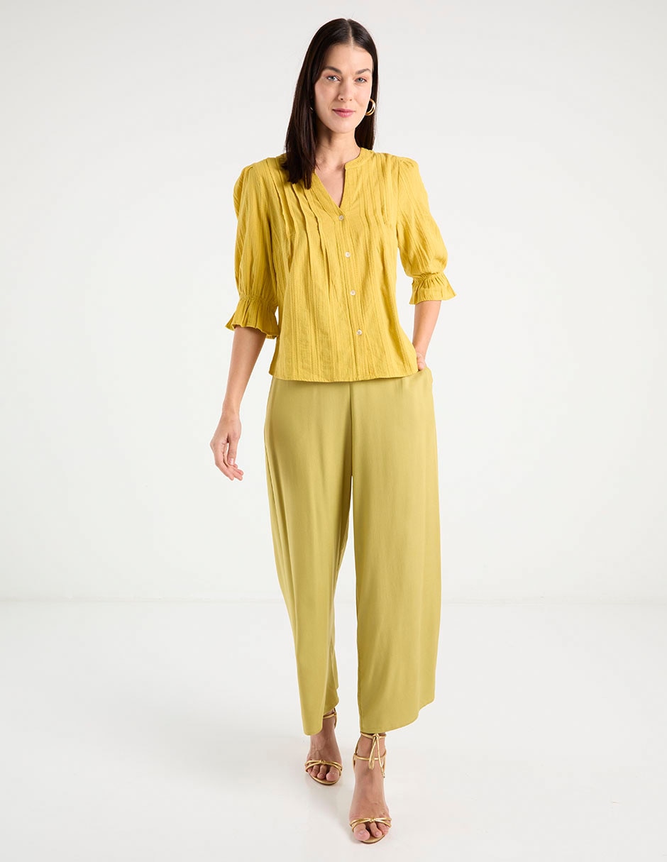 Blusa Week By Weekend manga 3/4 para mujer