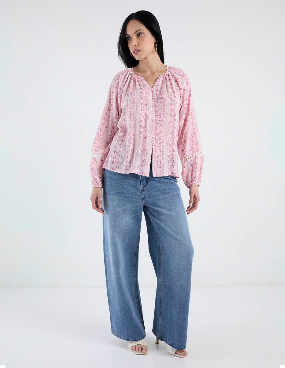 Blusa manga larga para mujer 2