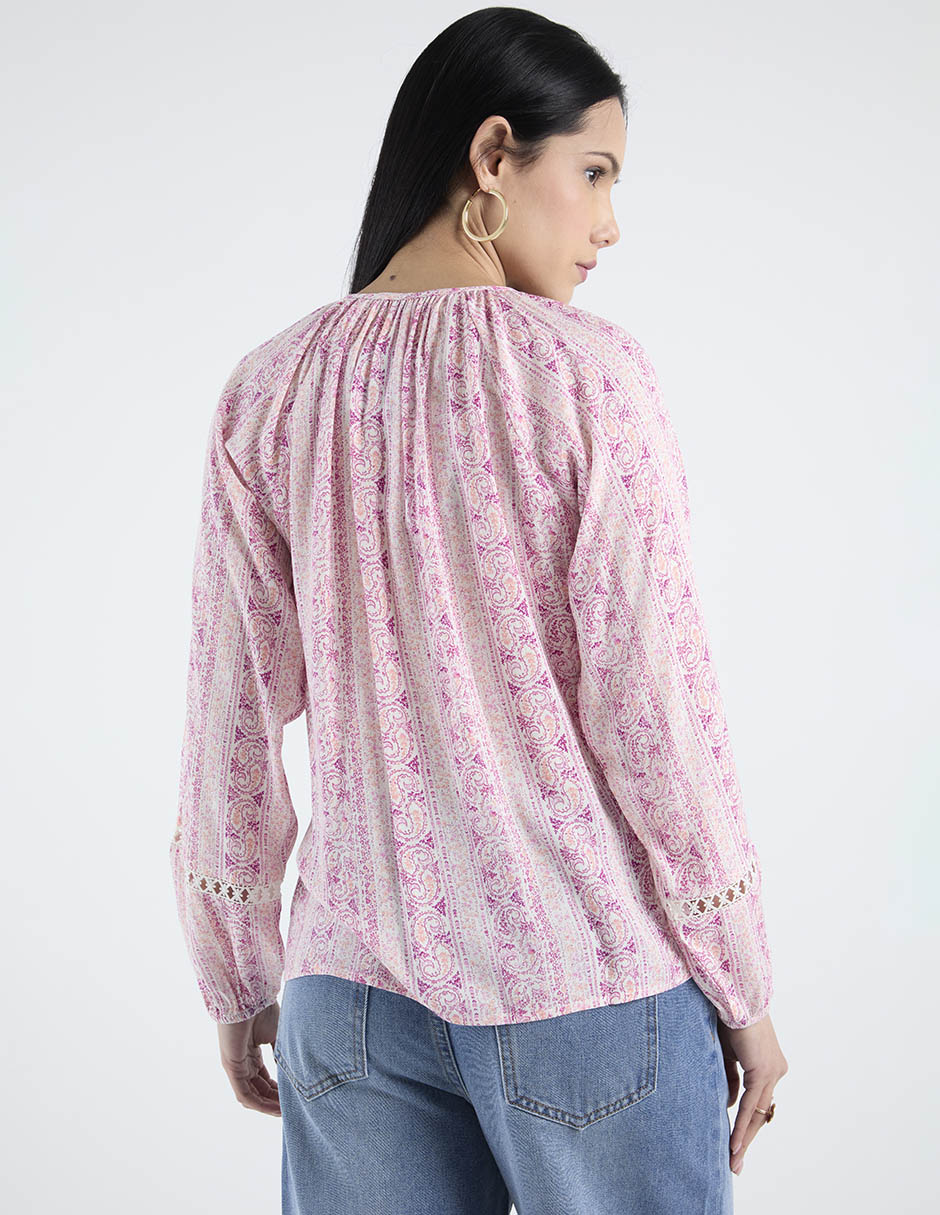 Blusa manga larga para mujer 6
