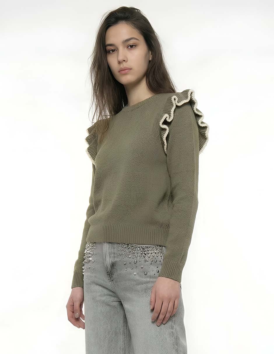 Suéter cuello redondo para mujer Suéter cuello redondo para mujer