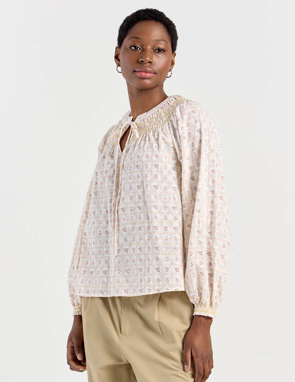 Blusa manga larga para mujer