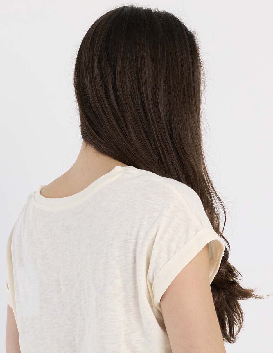 Playera manga corta cuello redondo para mujer 5