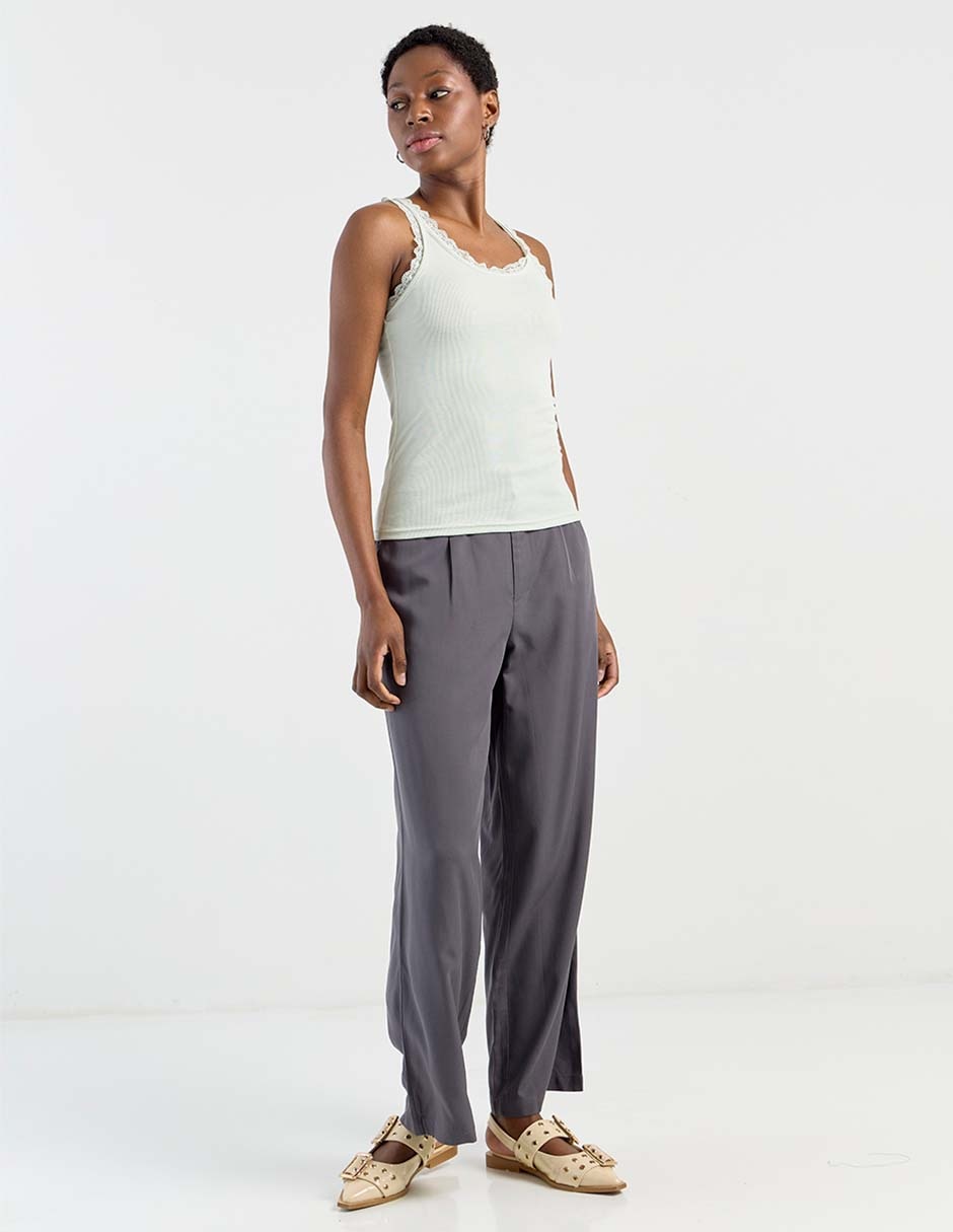 Pantalón relaxed amplio para mujer 3