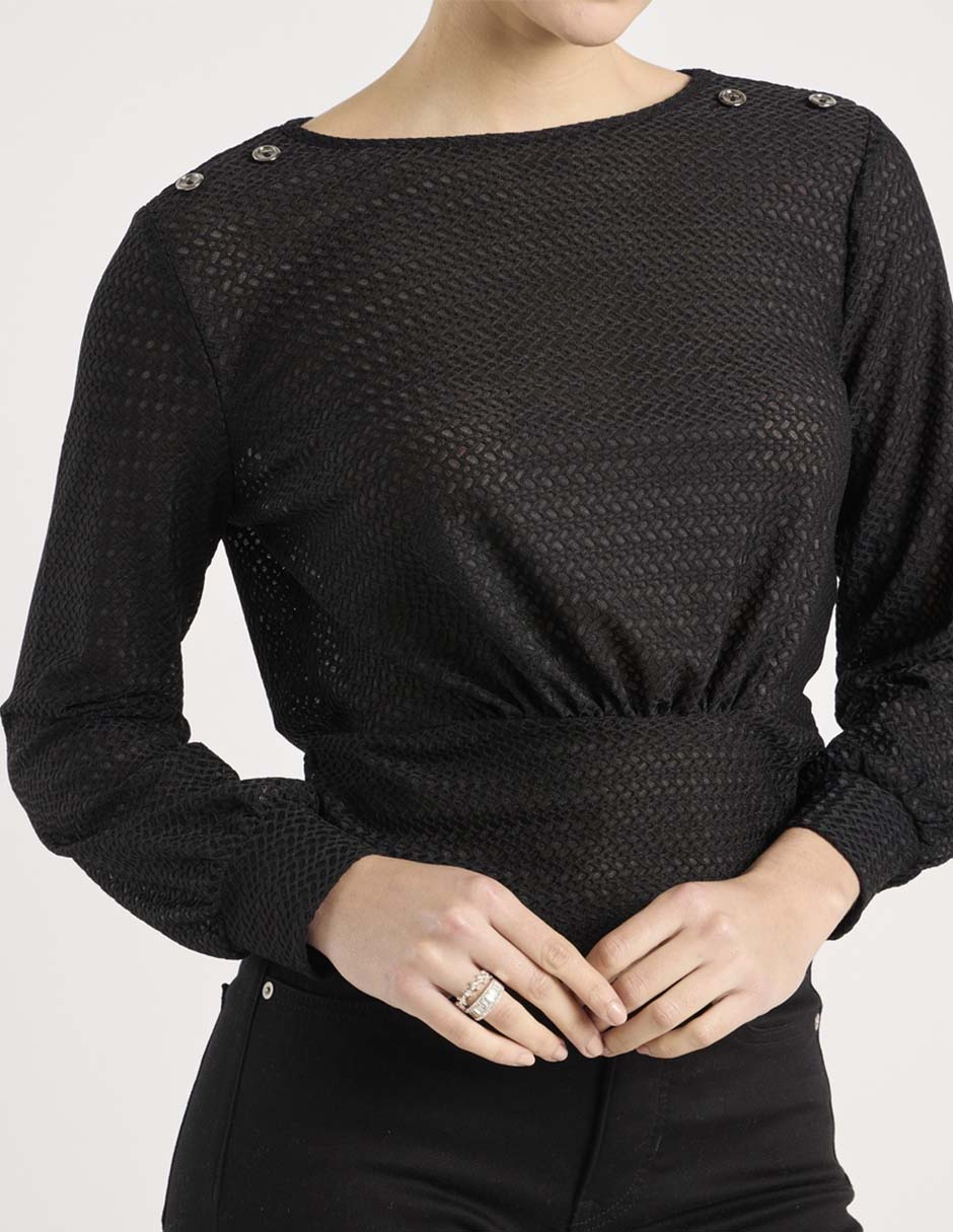 Blusa manga larga para mujer 4