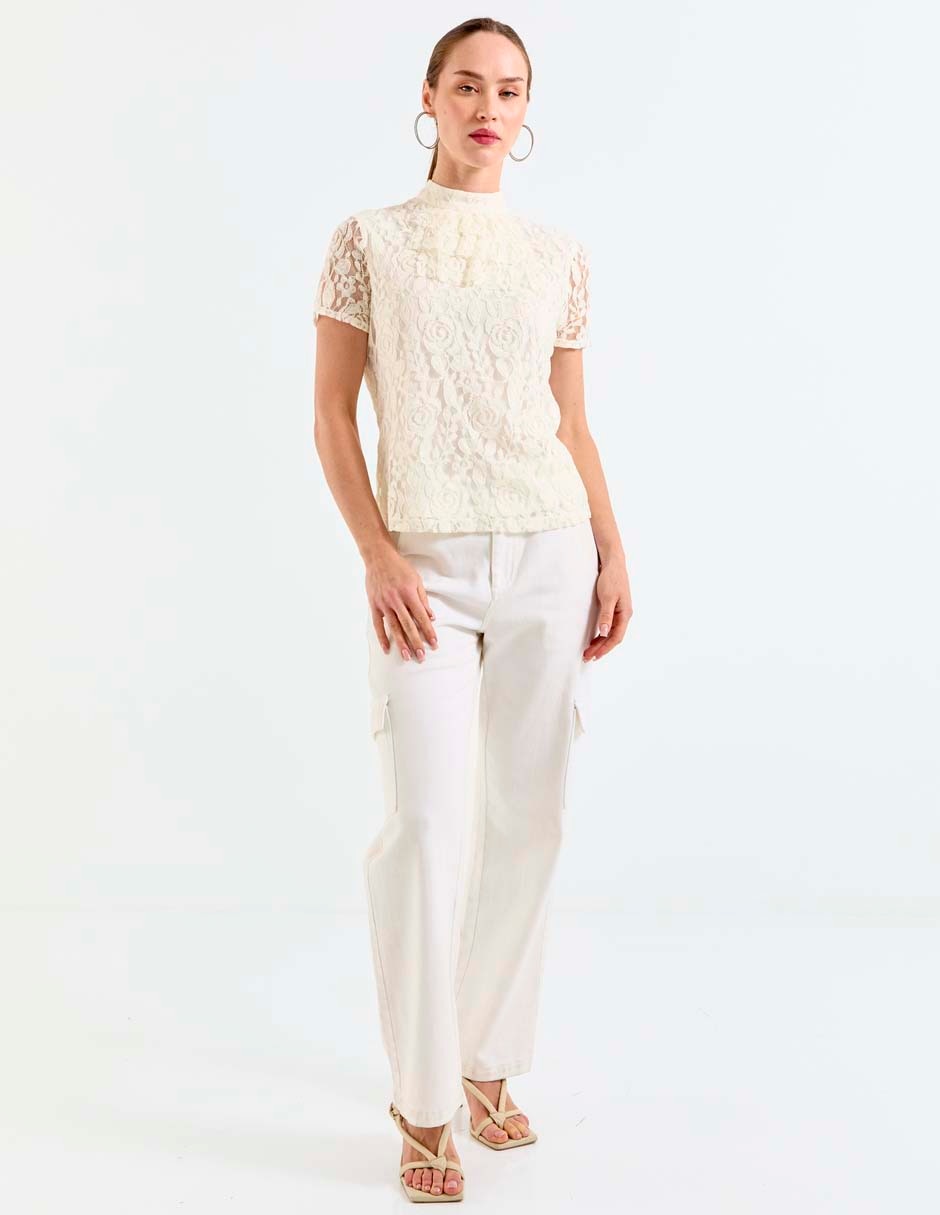 Blusa manga corta para mujer 3