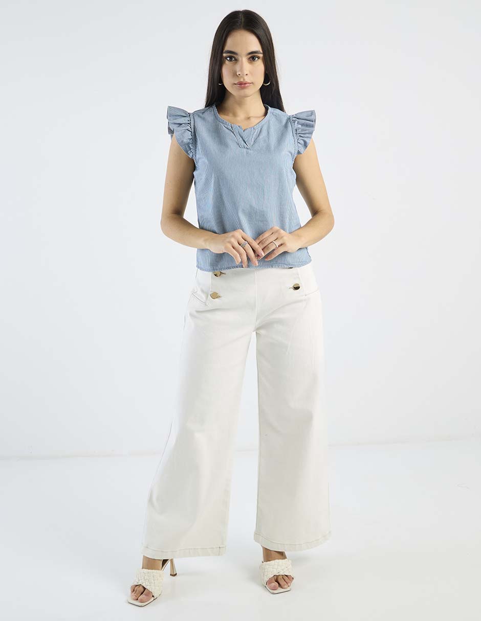 Pantalón relaxed amplio para mujer 2