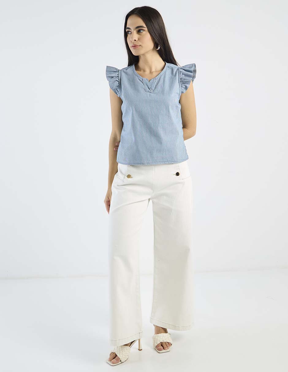 Pantalón relaxed amplio para mujer 3