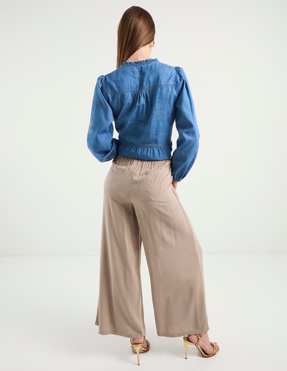 Pantalón relaxed amplio para mujer 2