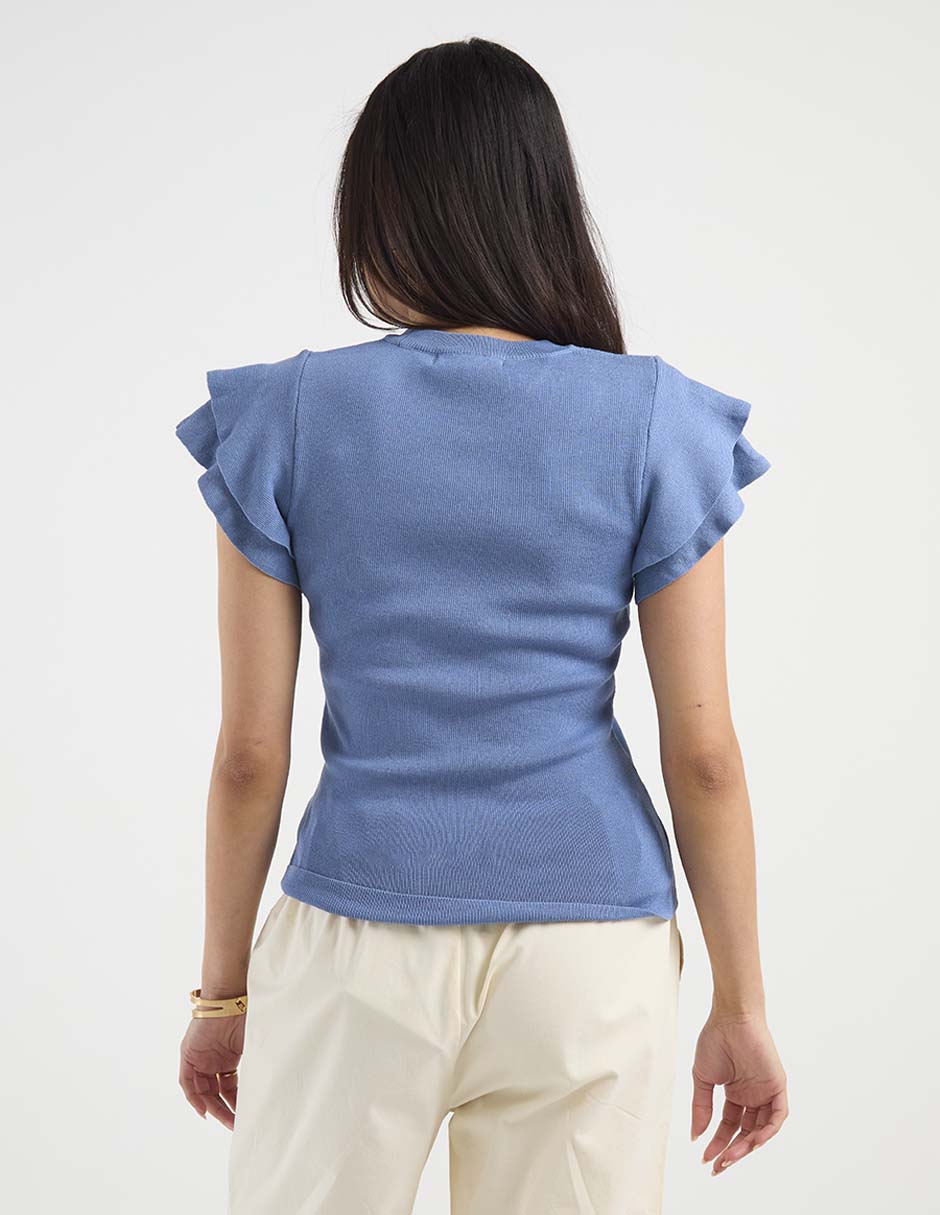 Blusa manga corta para mujer 6