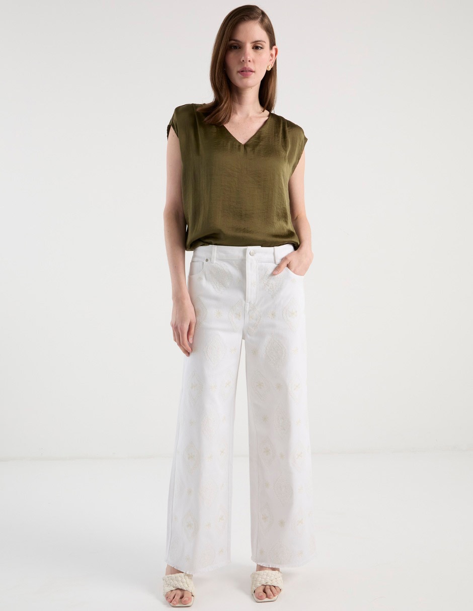 Pantalón amplio para mujer 3